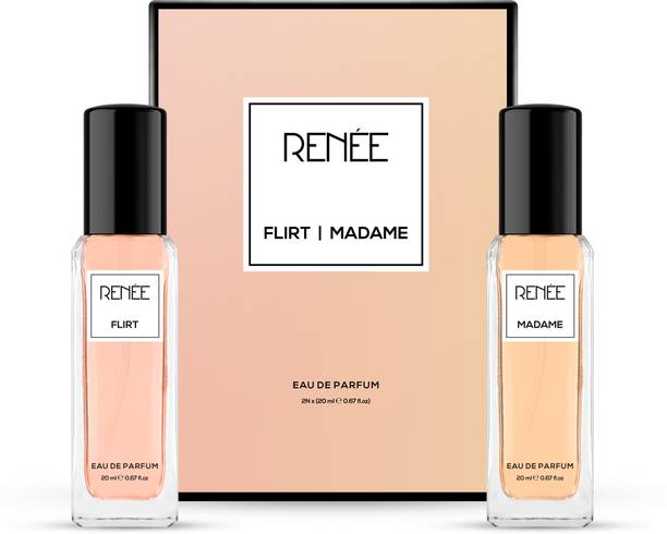 Renee Flirt & Madame Perfume - Pack Of 2 - 20ml Each - Premium, Long-lasting Fragrance Eau de Parfum  -  40 ml