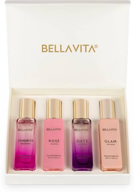 Bella vita organic Luxury Perfume Gift Set with Long Lasting Fragrance Eau De Parfum Perfume  -  80 ml