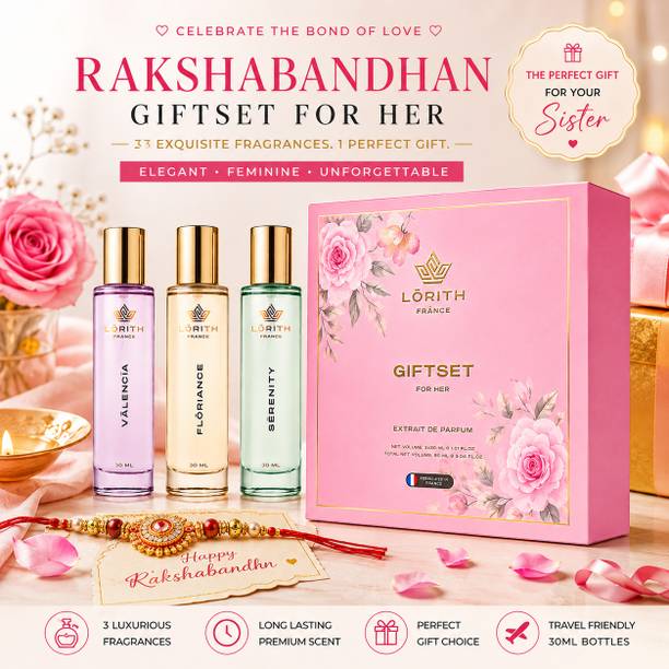 Lorith France Gift Set for Her (Pack of 1) Extrait De Parfum  -  90 ml