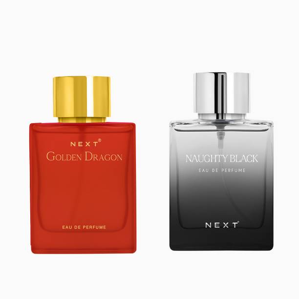 NEXT Golden Dragon & Naughty Black Perfume Combo Pack for Everyday Use Eau de Parfum  -  200 ml
