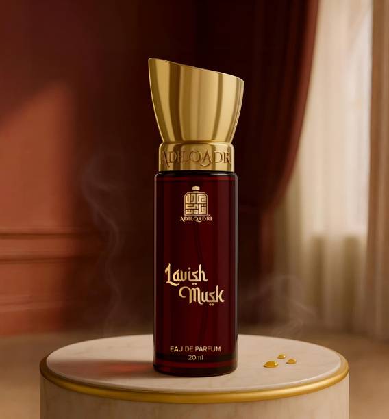 आदिलकादरी Lavish Musk Perfume For Men and Women | Musky & Powdery Scent | Long Lasting Eau de Parfum  -  20 ml