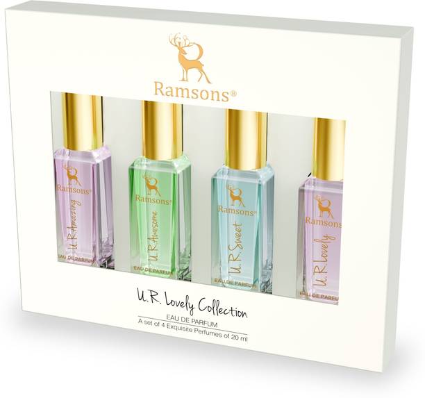 RAMSONS U. R. Lovely Exquisite Perfume Giftset Pack of 4 (20ml x 4) Eau de Parfum  -  80 ml