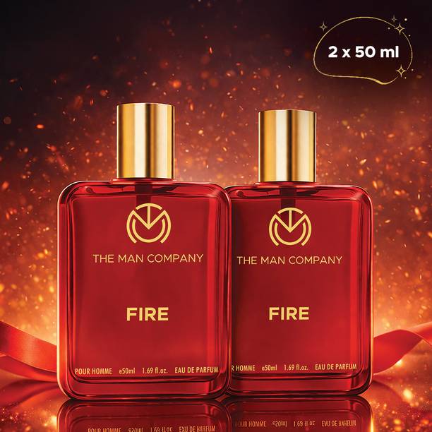 THE MAN COMPANY Fire - Pack of 2 Long-Lasting Perfume for Men | Eau de Parfum  -  100 ml