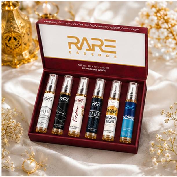 Rareessence Perfume Gift Set - For Her - Birthday Gift (6 Bottles x 10ml Each) Eau de Parfum  -  60 ml