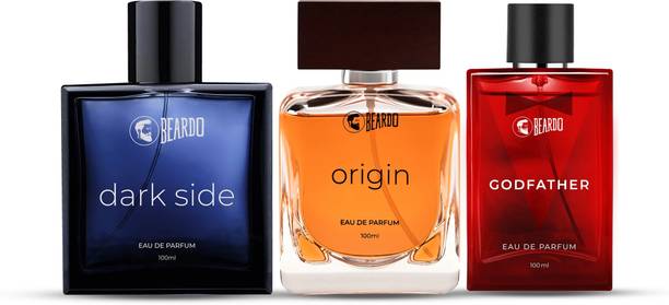 BEARDO Eau de Parfum Combo (Godfather Perfume, Dark Side Perfume, Origin Perfume) for Men | Made in India Eau de Parfum  -  300 ml