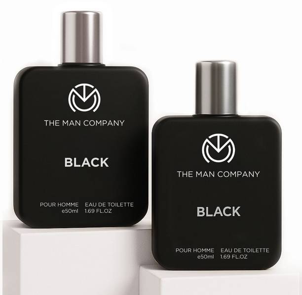 THE MAN COMPANY Black EDT Perfume For Men (Pack of 2, 50ml each) Long Lasting Perfume Body Spray Eau de Toilette  -  100 ml