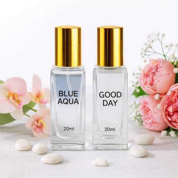 KEEYARRI Good Day + Blue Aqua Perfume Combo | Long Lasting 40ml | For Men and Women Perfume - 40 ml