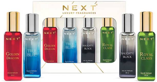 नेक्ट Luxury Mini Pocket Perfume Pack of (4 x 20ml) Long Lasting Eau de Parfum  -  80 ml