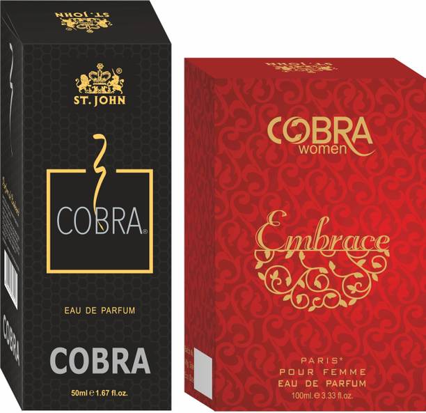 ST-JOHN Cobra Embrace 100ML & Cobra 50ML Gift Set Long Lasting Eau de Parfum  -  150 ml