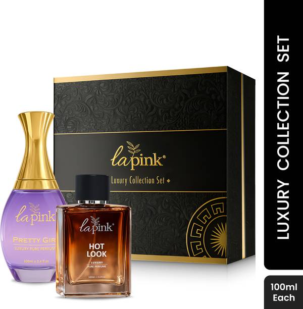 La Pink Pretty Girl & Hot Look Pure Perfume Gift Set Luxury Long Lasting -100ml each Perfume  -  100 ml