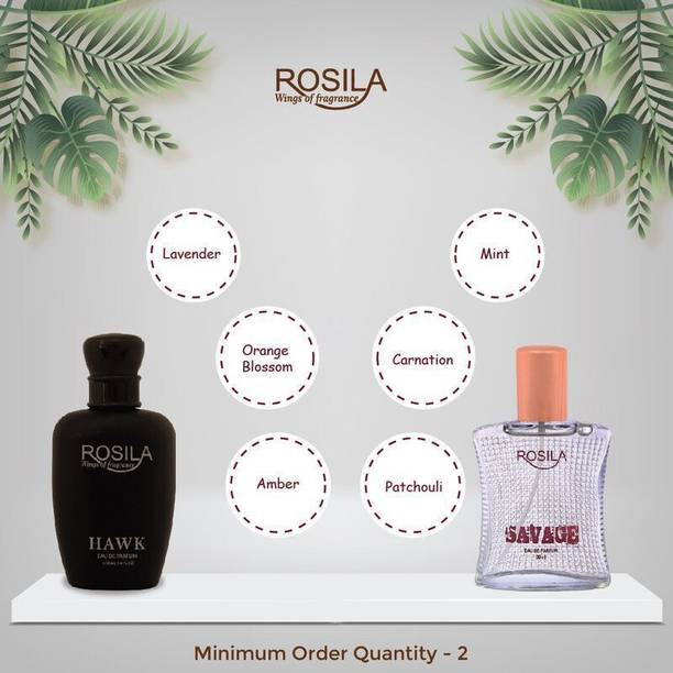 ROSILA Hawk and Savage Combo (30ml each)new Eau de Parfum  -  60 ml
