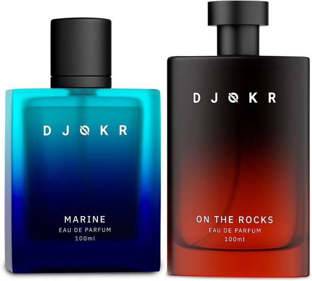 DJOKR Marine & On The Rocks Perfumes Combo For Men | Long Lasting Fragrance Spray Eau de Parfum  -  200 ml
