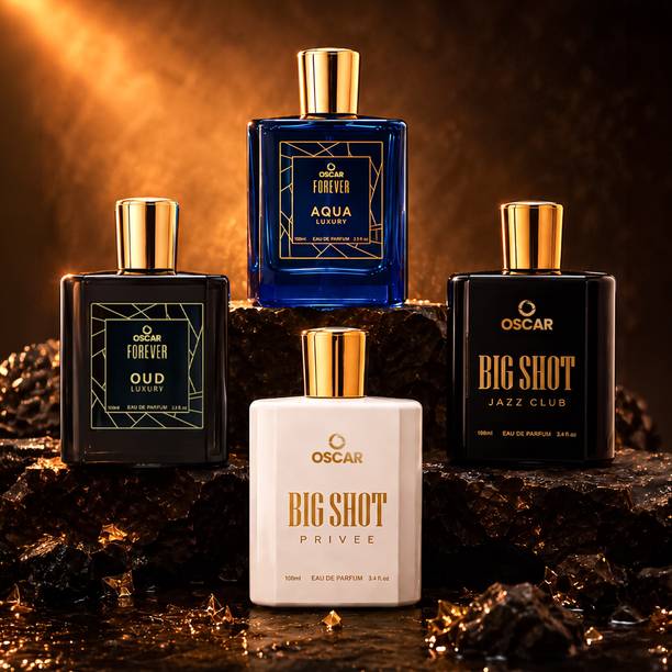 OSCAR Forever Aqua & Oud Luxury & Bigshot Jazz Club & Privee Premium Perfume Combo Eau de Parfum  -  400 ml