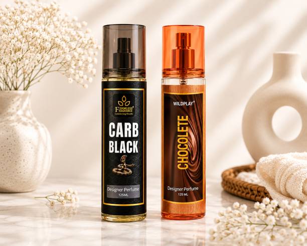 Wildplay Chocolate 125ml perfume 1pc. and Carb Black perfume 1pc. Perfume - 250 ml