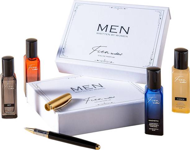 Fien by mCaffeine Men Written By Women | Perfume Gift Set for Men | 12 Hrs Long Lasting EDP Eau de Parfum  -  80 ml