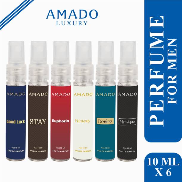 Amado Gift-Ready Perfume Set - Pack of 6 x 10ml | Elegant Fragrances Eau de Parfum  -  60 ml