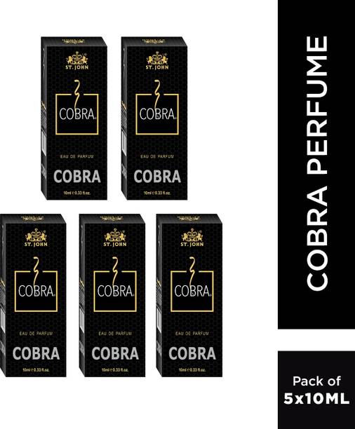 ST-JOHN Cobra 10ml Pocket Friendly Perfume Long Lasting Fragrance pack of 5 Eau de Parfum  -  50 ml