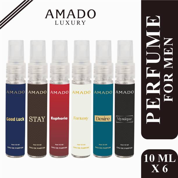 Amado Luxury 6-Pack Perfumes - 10ml Each | Signature Fragrance Collection Eau de Parfum  -  60 ml