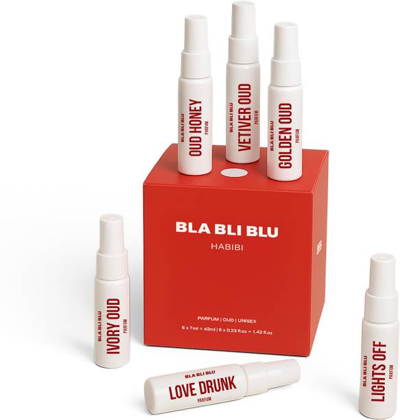 BLA BLI BLU The Game Changer Unisex Perfume Trial Set|6x7ml|Oud & Spicy Notes|Long Lasting Perfume  -  42 ml