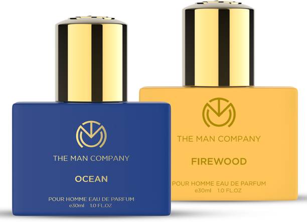 THE MAN COMPANY Firewood & Ocean Perfume Combo | Intense & Refreshing Fragrance Eau de Parfum  -  60 ml
