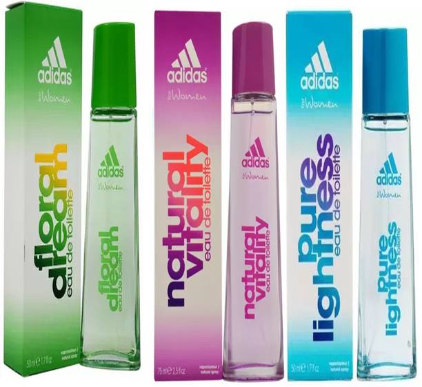 ADIDAS Pure lightness,Natural Vitality & Floral Dream 50ml Eau de Toilette Eau de Toilette  -  175 ml