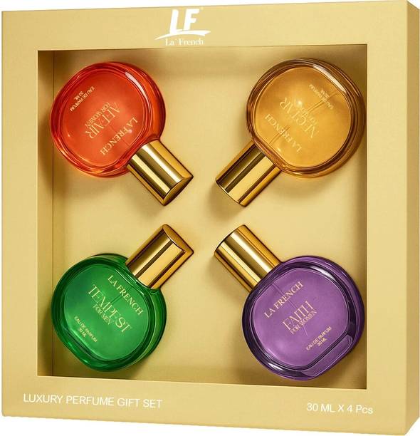 La French Luxury Unisex Perfume Gift Set | Floral, Vanilla, Oud & Musky Scents Eau de Parfum  -  120 ml