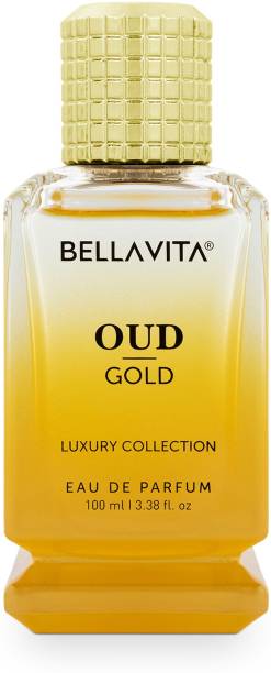 Bella vita organic OUD GOLD MEN perfume with notes of Gourmand, Floral & Oud|Long Lasting Scent| Eau de Parfum  -  100 ml