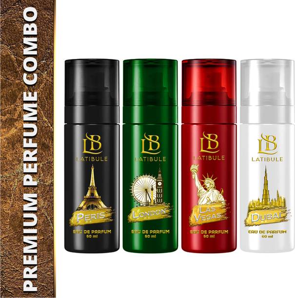Latibule Super Fresh Unisex Lasvegas+Dubai+Peris+London Combo Eau de Parfum  -  240 ml