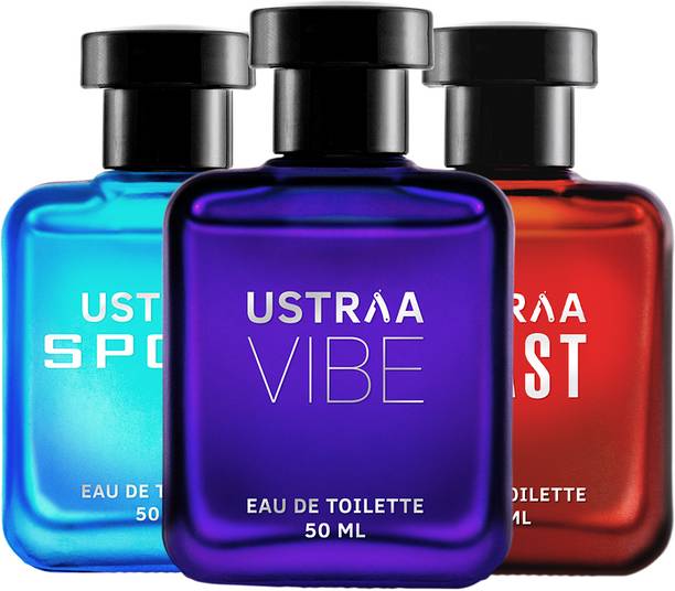 USTRAA Vibe , Beast & Sport EDT - 50ml - Perfume for Men Eau de Toilette  -  150 ml