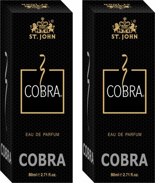 ST-JOHN Cobra (80 ml) Perfume� (Pack of 2) Long Lasting Eau de Parfum  -  160 ml