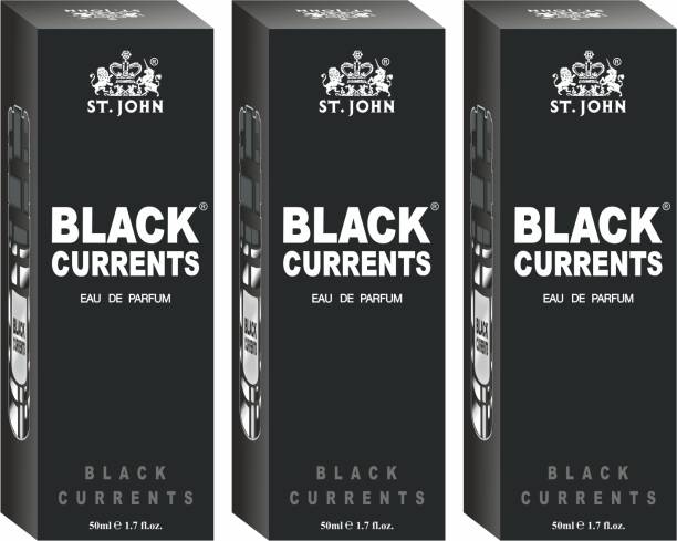 ST-JOHN Cobra Black Current 50ml Pack of 3 Body Perfume Spray Gift Pack Eau de Parfum  -  150 ml