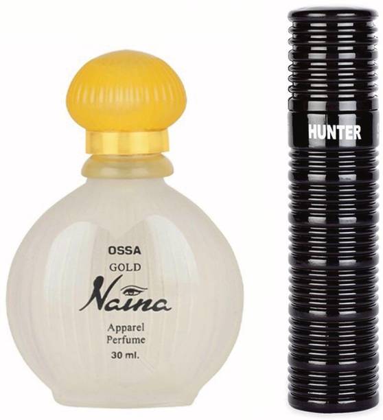 OSSA Hunter EDP 100ml And Gold Naina EDP 30ml (Pack of 2) Long Lasting Fragrance Eau de Parfum  -  130 ml