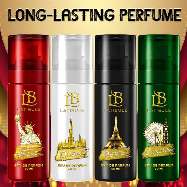 Latibule God Premium Perfume Lasvegas+Dubai+Peris+London Combo Eau de Parfum  -  240 ml