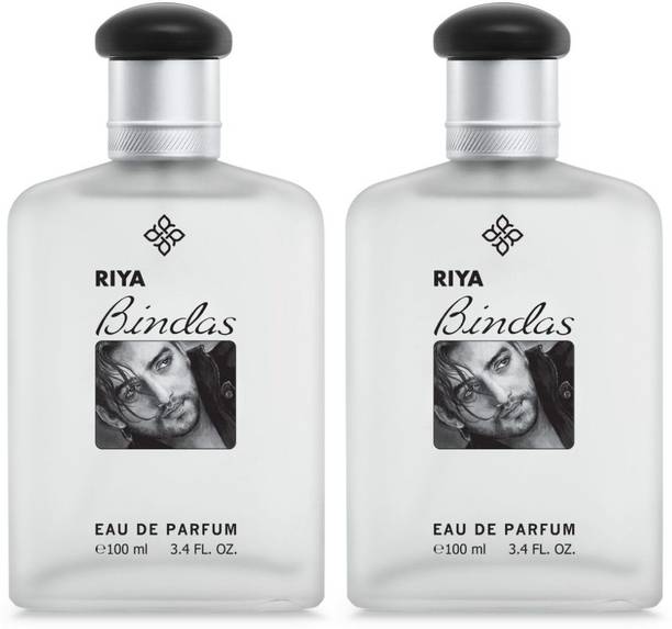 RIYA Bindas Perfume |100 ml Each (Pack of 2) | Long Lasting Fragrance Eau de Parfum  -  200 ml