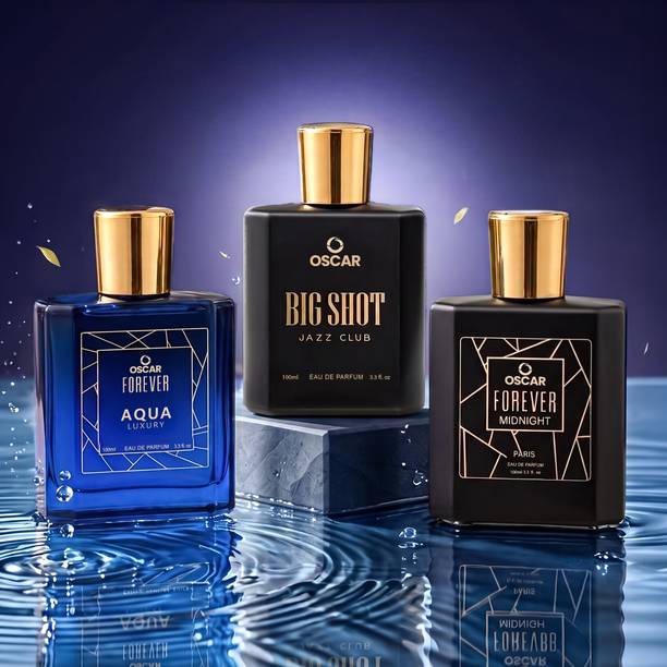 OSCAR Forever Aqua Luxury, Midnight & Bigshot Jazz Club Premium Perfume Comb Strong Eau de Parfum  -  300 ml