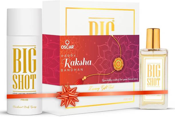 OSCAR Luxury Bigshot Deo & Perfume Gift Set (Privee)|Skin Friendly (Pack of 2) Eau de Parfum  -  200 ml