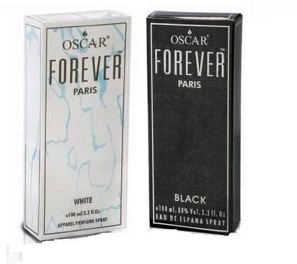 ऑस्कर Forever White Paris (For Woman)+Forever Black Spray EDT (For Men) Eau de Parfum  -  200 ml