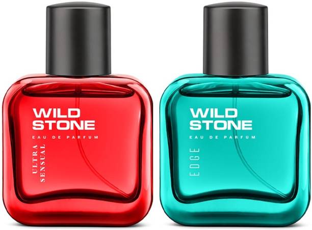 Wild Stone Ultra Sensual & Edge Eau de Parfum - 50 ml (For Men) Pack of 2 Eau de Parfum  -  100 ml