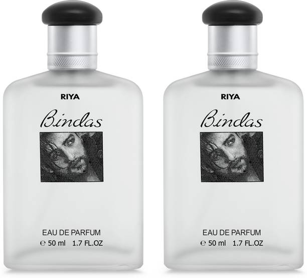 RIYA BINDAS For Men Woody Long Lasting Fragrance Pack of 2 50 ML Each Eau de Parfum  -  100 ml