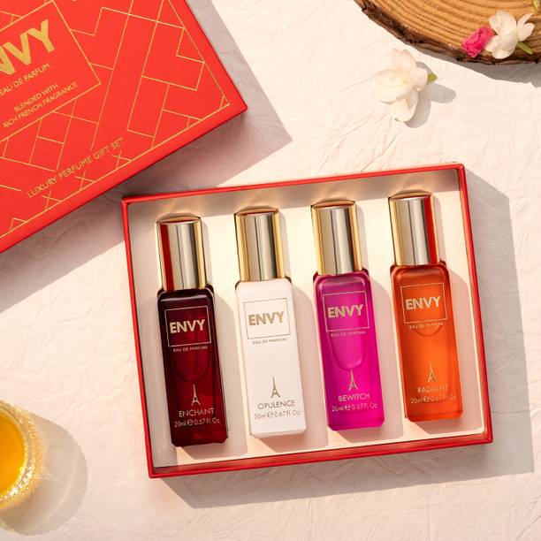 Envy Red Luxury Perfume Gift Set (20 ml x 4) Eau de Parfum  -  80 ml