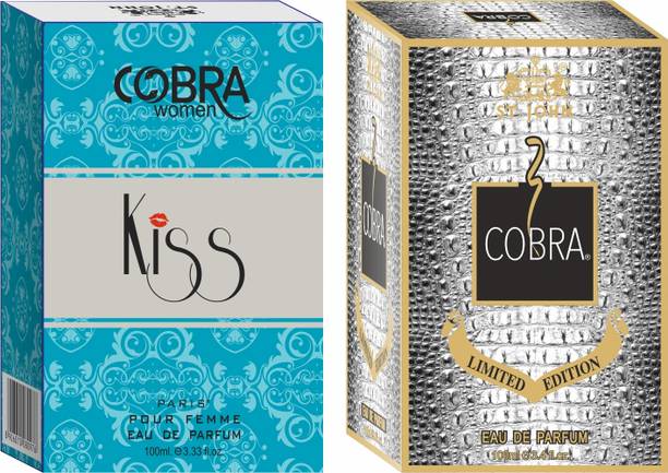 ST-JOHN Cobra Kiss 100ML & Cobra Limited Edition 100ML Long Lasting Perfume Eau de Parfum  -  200 ml