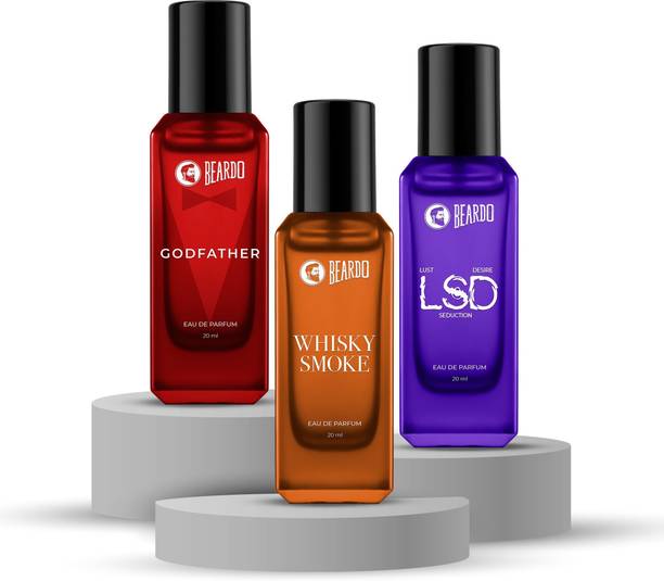 BEARDO GodFather, Whisky Smoke & LSD Perfume EDP| Strong & Long Lasting | Woody & Musky Eau de Parfum  -  60 ml
