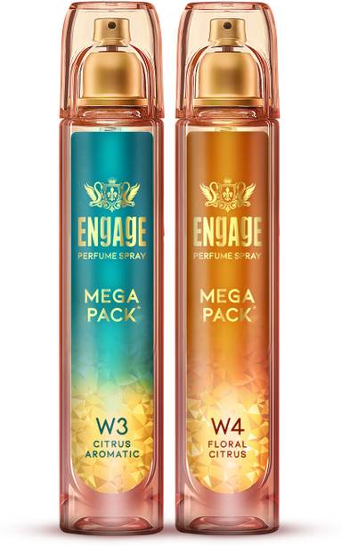 Engage W3 + W4 Perfume Spray Mega Pack Combo for Women 160ml x2 Perfume  -  320 ml