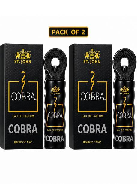 ST-JOHN Cobra Long Lasting Perfume |80 ML x 2 | For Men & Women (Pack Of 2) Eau de Parfum - 160 ml