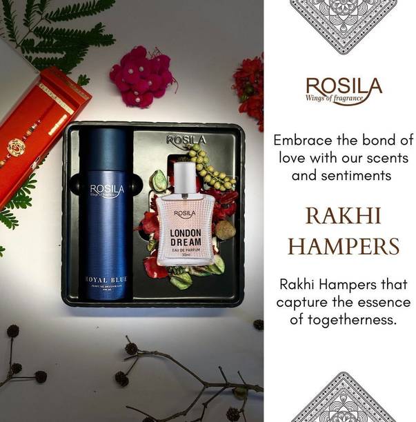 ROSILA Royal Blue Deo 200ml With London Dreams 30ml Eau Bl Parfum Gifting Setnew Eau de Parfum  -  230 ml