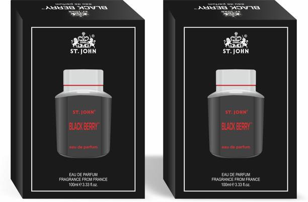 ST-JOHN Black Berry Perfume� (Pack of 2) Long Lasting Eau de Parfum  -  200 ml