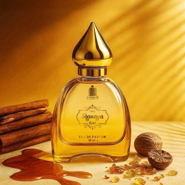 Adilqadri Shanaya Gold Perfume For Men And Women, Arabic & Woody Fragrance Long Lasting Eau de Parfum  -  50 ml