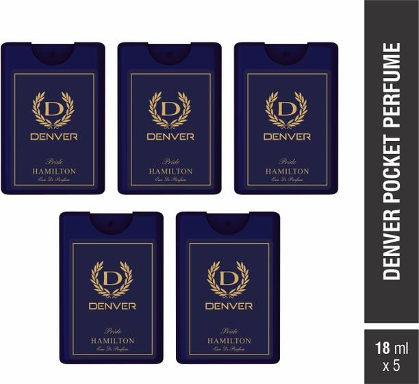 डेनवर Hamilton Pride Pocket Perfume Combo Set Of 5 X 18 ml Perfume  -  90 ml