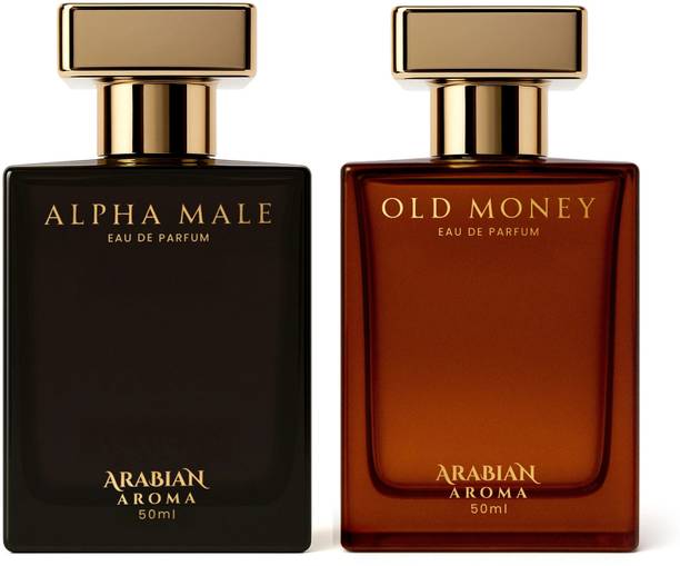 Arabian Aroma Alpha Male & Old Money Premium & Long Lasting Perfume for Men Eau de Parfum  -  100 ml