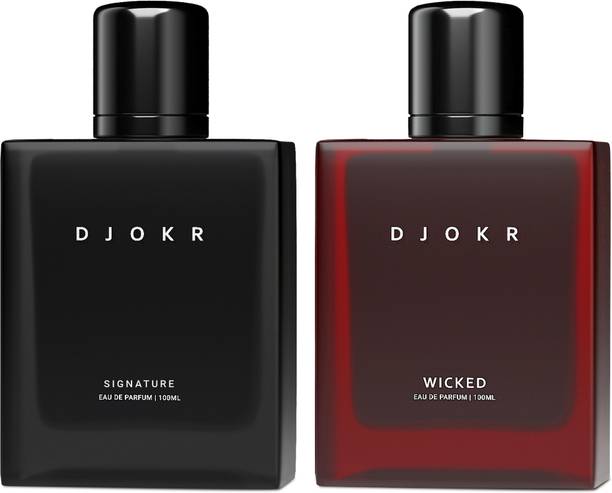 DJOKR Signature & Wicked Perfume For Men | Premium Luxury Long Lasting Fragrance Spray Eau de Parfum  -  200 ml